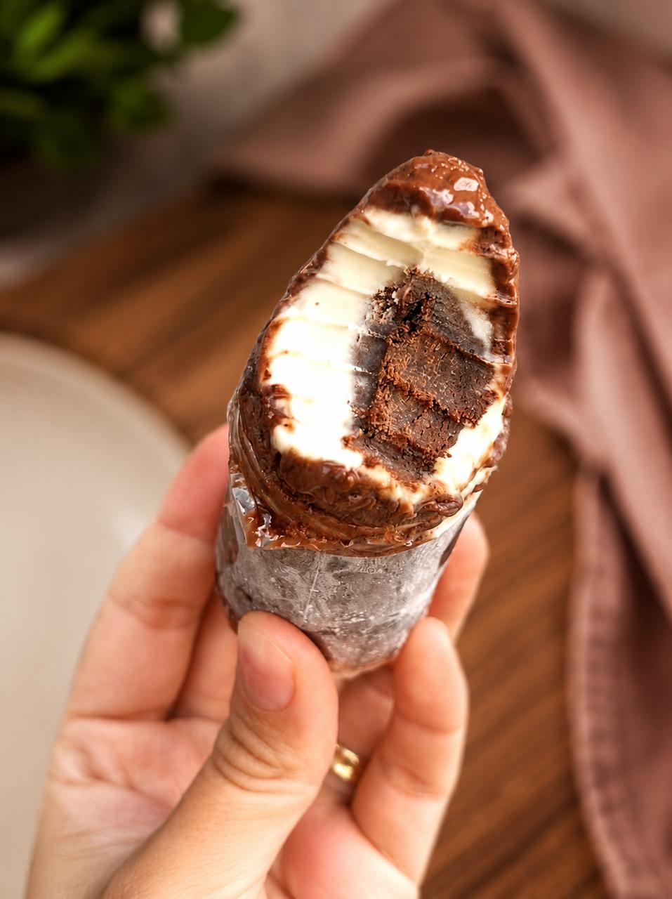 Pave de brownie com nutella